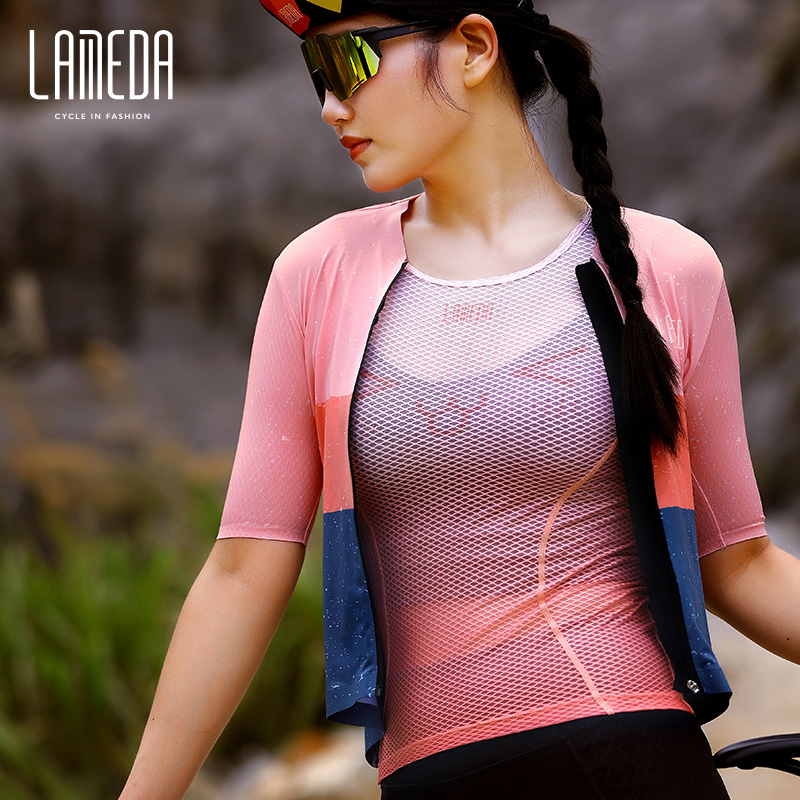 Mountain Biking Vest - Kamizelka kolarska LAMEDA top damska szybkoschnące