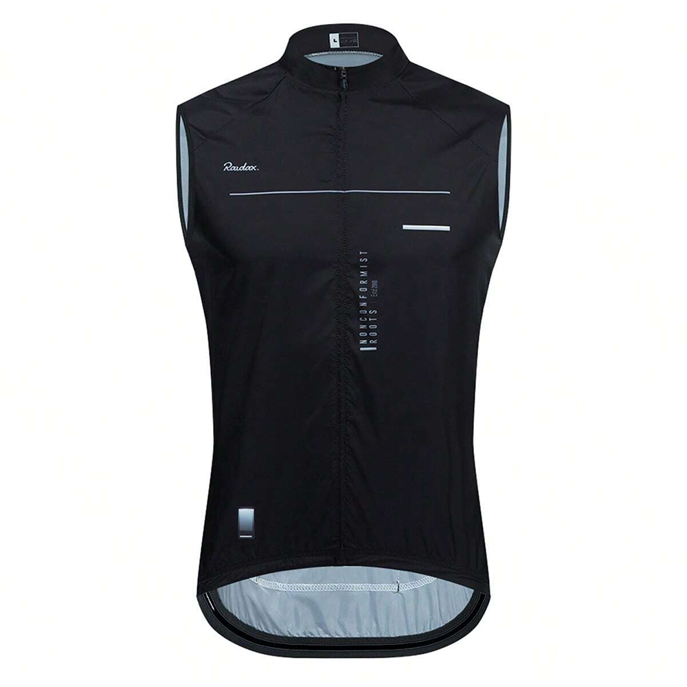 Mountain Biking Vest - Czarna bezrękawnikowa koszulka rowerowa z siateczki,