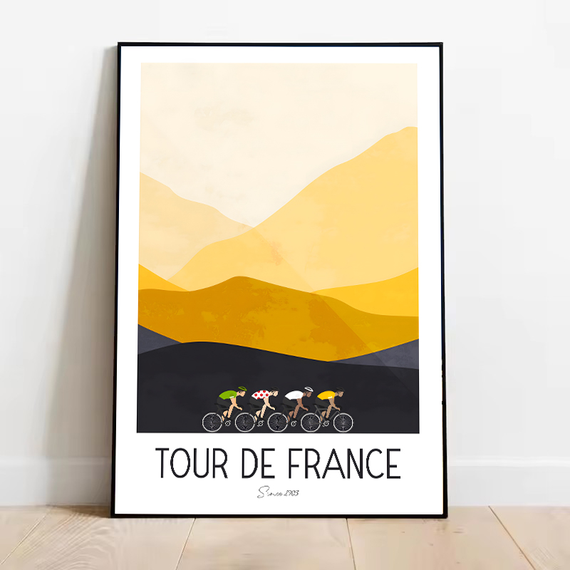 1 szt. bezramowy plakat z fran – Mountain Biking France recenzja i cena