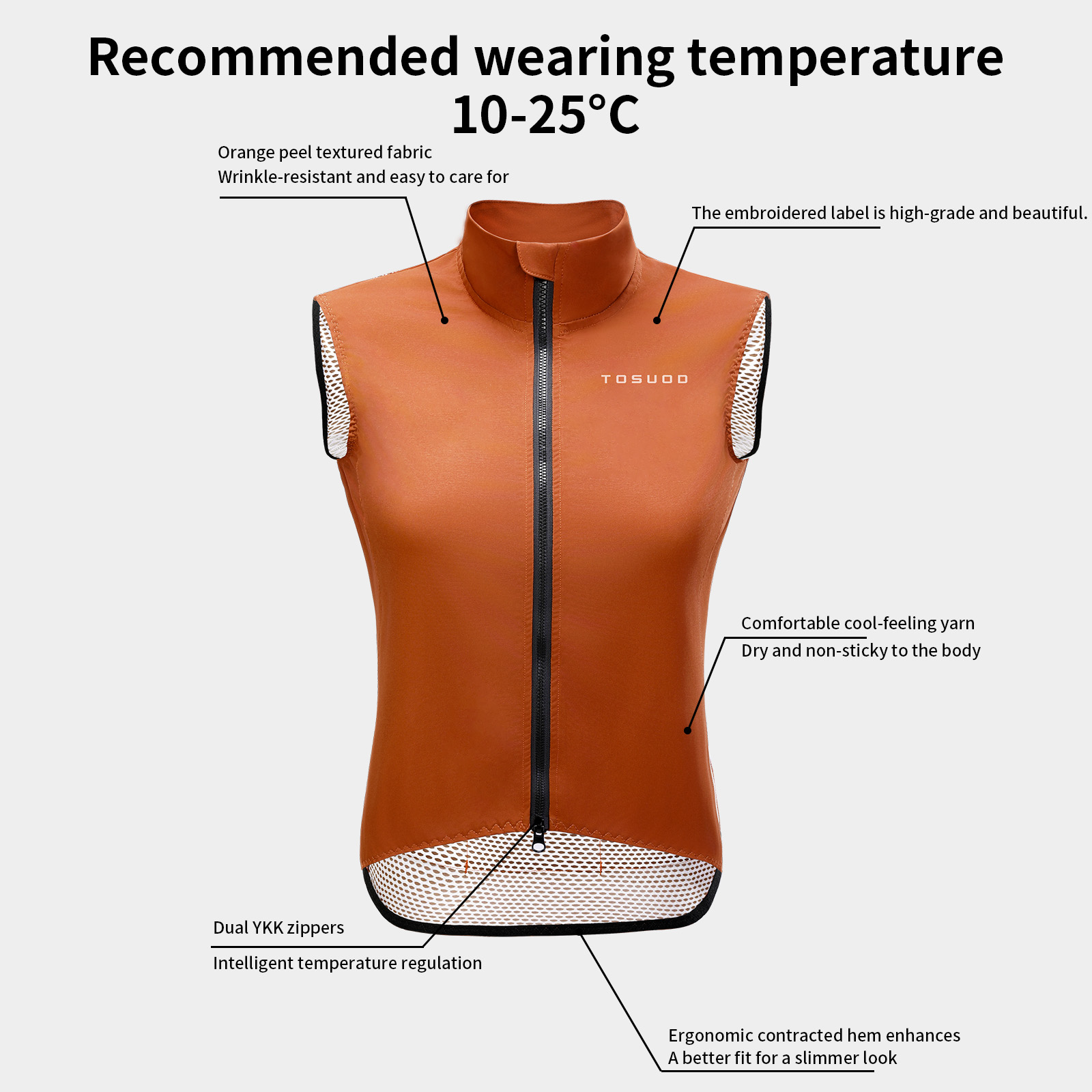 TOSUOD Damskie Koszulki Rowero – Mountain Biking Vest recenzja i cena